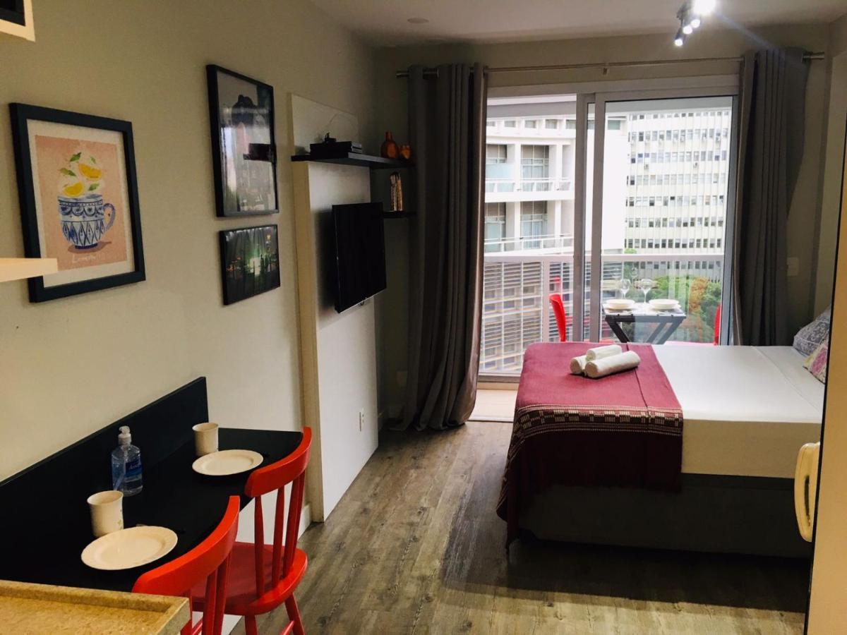 Studio Charmoso Com Terraco E Vista! São Paulo Exterior foto